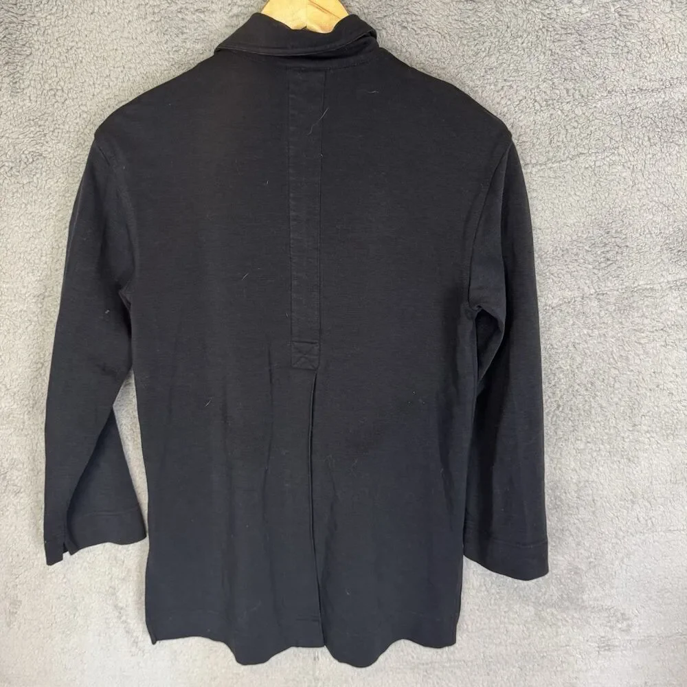 J Jill Jacket Womens XS‎ Black Lightweight Minimalist Casual